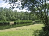De vijver 100 meter lang 20 meter breed