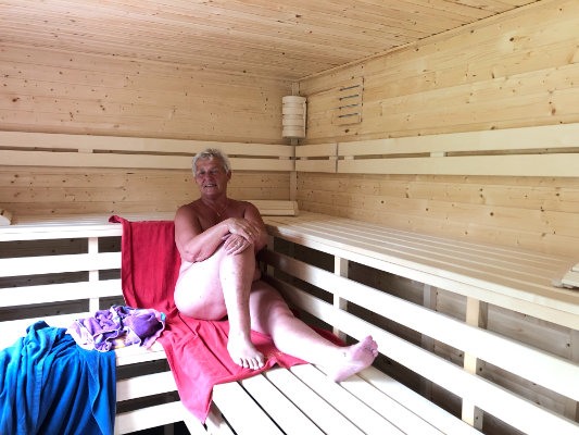 Vooraf lekker in de sauna