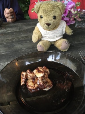 Het toetje, Bannaan met chocolade saus