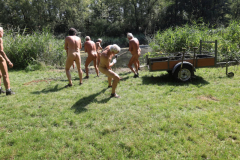 Schoonmaken vijver